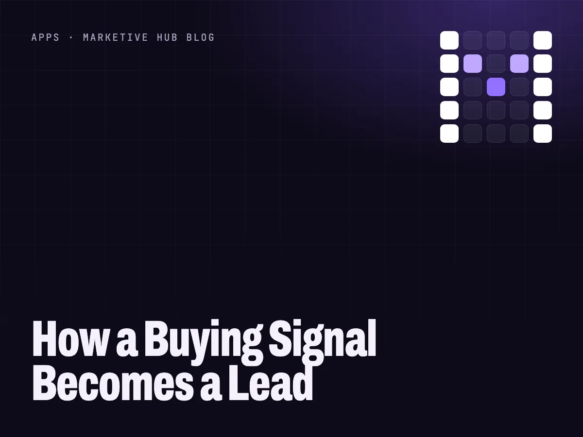 A public company announcement passing through three steps, read, check and alert, and arriving as a lead