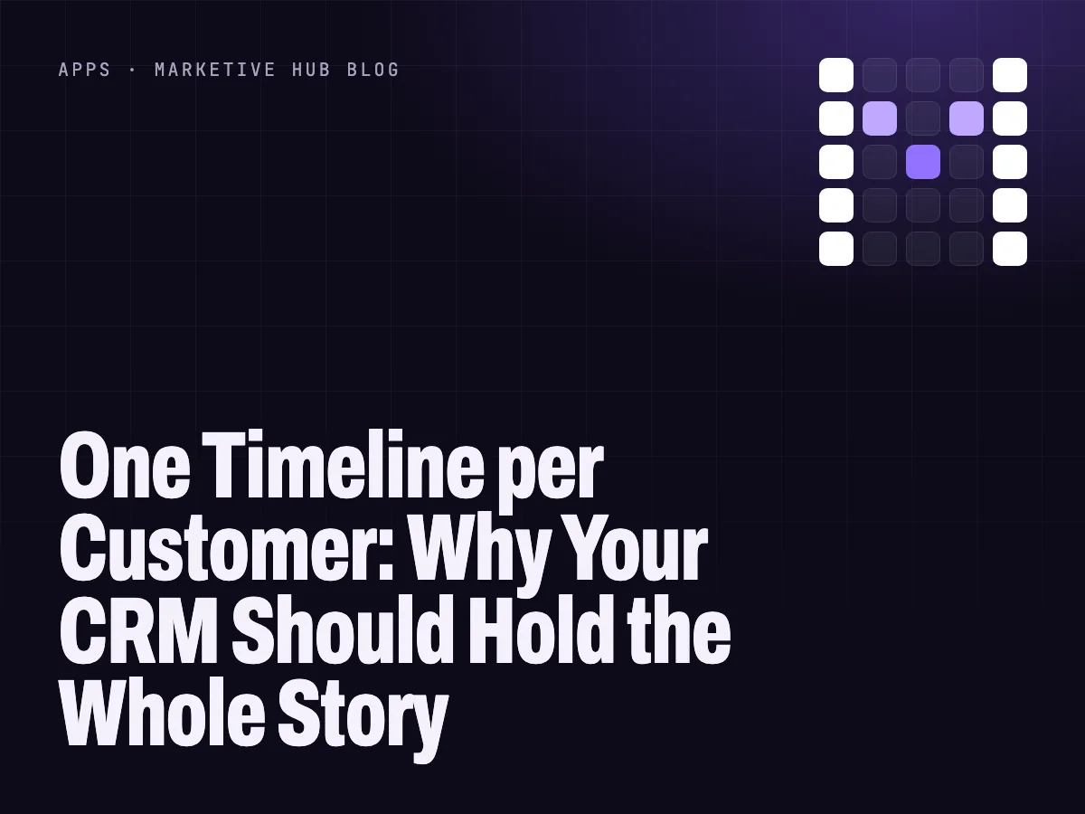 Scattered emails, notes and quotes gathering into one customer timeline